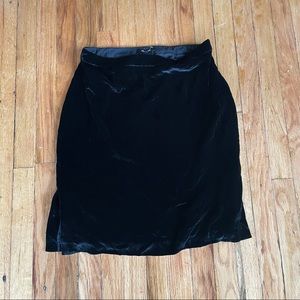 Velvet Knee length skirt - Madewell